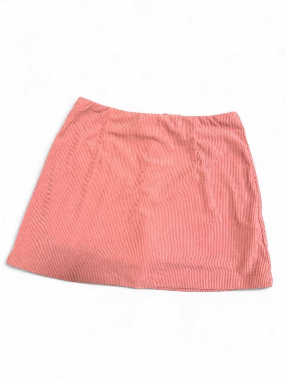 HALARA Coral Pink Corduroy Mini Skirt